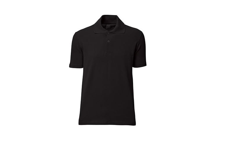 Polo Yaka Siyah T-Shirt 